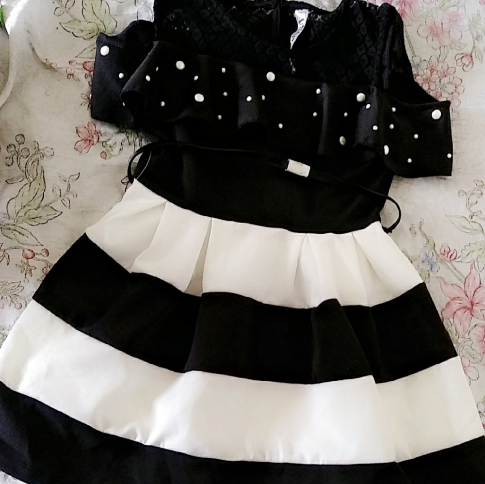 Black and white dress